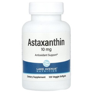 Astaxanthin by Lake Avenue Nutrition - Featuring Astaxanthin Sourced from Algae - Antioxidant Support - Vegetarian Friendly - Gluten Free, Non-GMO - - 1 of 3