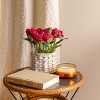 10" Artificial Peony Arrangement in Basket - National Tree Company - 2 of 4