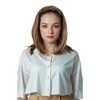 Alilang Braided Hairband Wig with Straight Shoulder Hair Extensions Casual Hairpiece for Holiday - 3 of 4