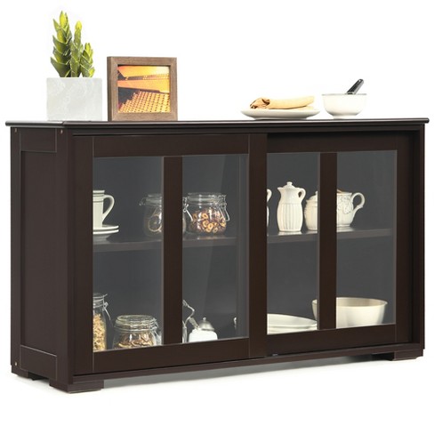 Kitchen Storage Cabinet Sideboard, Stackable Buffet w/Height