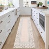 Border Geometric Area Rug Non Slip Rug Low Pile Accent Rug - 2 of 4