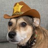 Blue Panda Mini Cowboy Hat for Dogs, Pet Halloween Costume Accessory, Dog Sheriff Halloween Costume with Adjustable Elastic String - 2 of 4