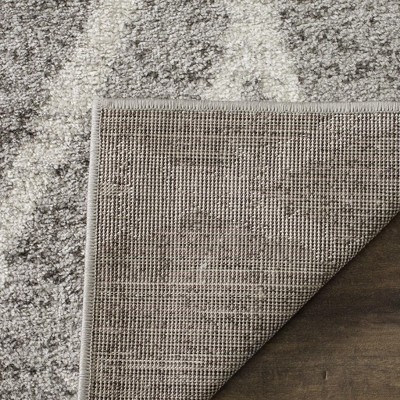 Chic Ivory & Silver 4' x 6' Reversible Synthetic Area Rug