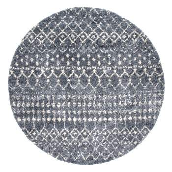 nuLOOM Draya Braided Jute Gray 8 ft. Round Rug TADC01B-R808 - The Home Depot