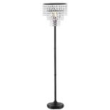 60" Crystal/Metal Juliette Floor Lamp (Includes Light Bulb) Bronze - JONATHAN Y