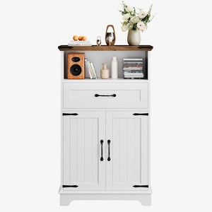 Gabinete de Almacenamiento de baño de Granja, gabinete de baño no Empotrado con Puertas y cajones para Cocina, lavandería, Sala de Estar/recámara - 1 of 4