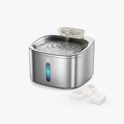 Oneisall PW03 Stainless Steel Cat Water Fountain – 3.5L/118oz, Quiet, Auto, w/3 Filters