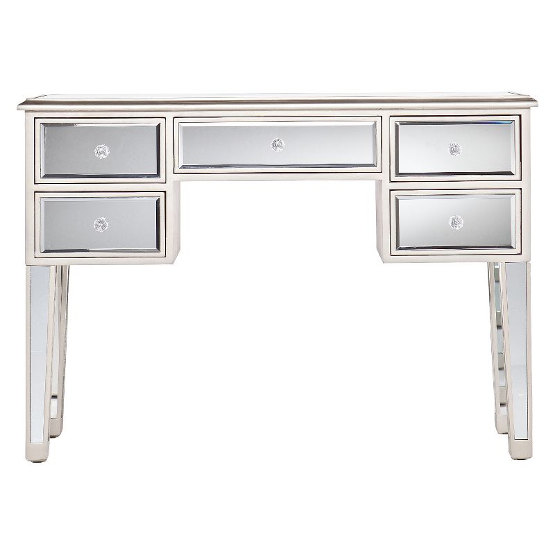 Tobias Mirrored Desk/Console Table - Silver - Aiden Lane, 1 of 7