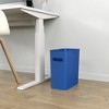 iTouchless SlimGiant Wastebasket 4.2 Gallon Blue 2-Pack - 3 of 4
