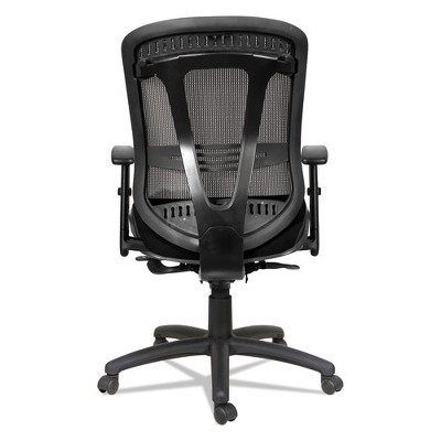 Black Mesh Mid-Back Executive Chair with Adjustable Arms