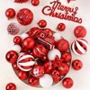 65 Pcs Plastic Christmas Decorative Baubles, Shatterproof Xmas Tree Ornaments Hanging Balls, Christmas Ball Ornaments - 4 of 4