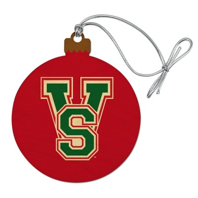 Mississippi Valley State University Secondary Logo Wood Christmas Tree Holiday Ornament
