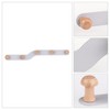 REGALWOVEN Rustic Wood Iron Wall Mounted Space Saving Coat Hook with 5 Hooks - 3 of 4