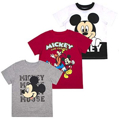 Disney Boys 3-Pack T-Shirts: Wide Variety Includes Lion King, Cars, Mickey Mouse, Boy's, Size: 3T, White
