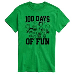 Men's - Peanuts - 100 Days Of Fun Short Sleeve Graphic T-Shirt - 1 of 4