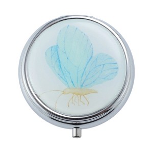 Unique Bargains 3 Grid Round Design Pill Case 1 Pc - 1 of 4