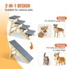 VEVOR Wooden Pet Steps and Ramp Combo, 2-in-1 Design, Foldable Access for Beds, Sofas, and Vehicles,4-Step Structure for Pets of Small to Large Size - 4 of 4