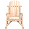 vidaXL Patio Rocking Chair 27.2"x37.8"x39.8" - Solid Spruce Wood Construction,Comfortable Seating, Gentle Rocking Design, Easy Assembly - 4 of 4