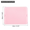 Unique Bargains Silicone Non-Slip Heat Resistant Durable Dish Drying Mat 2 Pcs - 2 of 3