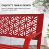 Karl Home | 50 in. Metal Outdoor Bench (7 colors available) - 4 of 4