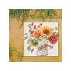 Cottage Garden West of The Wind Thankful Heart Yellow, Orange, Red 24 x 24 Inch Waterproof Gallery Wrapped Canvas, Outdoor Garden, Yard, Patio All - 2 of 2