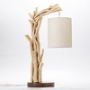 Modern Home Offset Driftwood Nautical Wooden Table Lamp - 2 of 4
