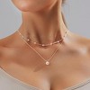 HTUTWOO Gold Pearl Necklaces for Women, 14K Gold Plated Dainty Layered Pearl,Cute Pearl Choker Gold Necklace Gifts for Women Gold Trendy Jewelry Gifts - 4 of 4