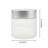 Unique Bargains Elegant Frosted Cream Glass Bottle for Bathroom 1 Pc - 4 of 4