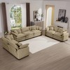 2-Piece Corduroy Fabric Modern Living Room Sofa Set with 2-Seater and 3-Seater, Large Deep Seat, Recliner, and 8 Cushion Upholstery - 2 of 4