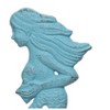 Beachcombers Light Blue Triple Mermaid Hanger/Hook 6.3 x 0.98 x 3.15 Inches. - 2 of 4