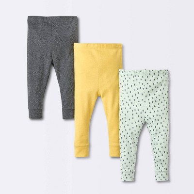 Image of Baby 3pk Modern Hues Pull-On Pants - Cloud Island™ Yellow 0-3M