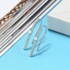 Fish Hook Drop Earrings for Women Sterling Silver Opal Cz Ginger Lyne Collection - 3 of 4