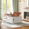 Dexmalle Vintage White Lifting Coffee Table with Hidden Compartments - 4 of 4