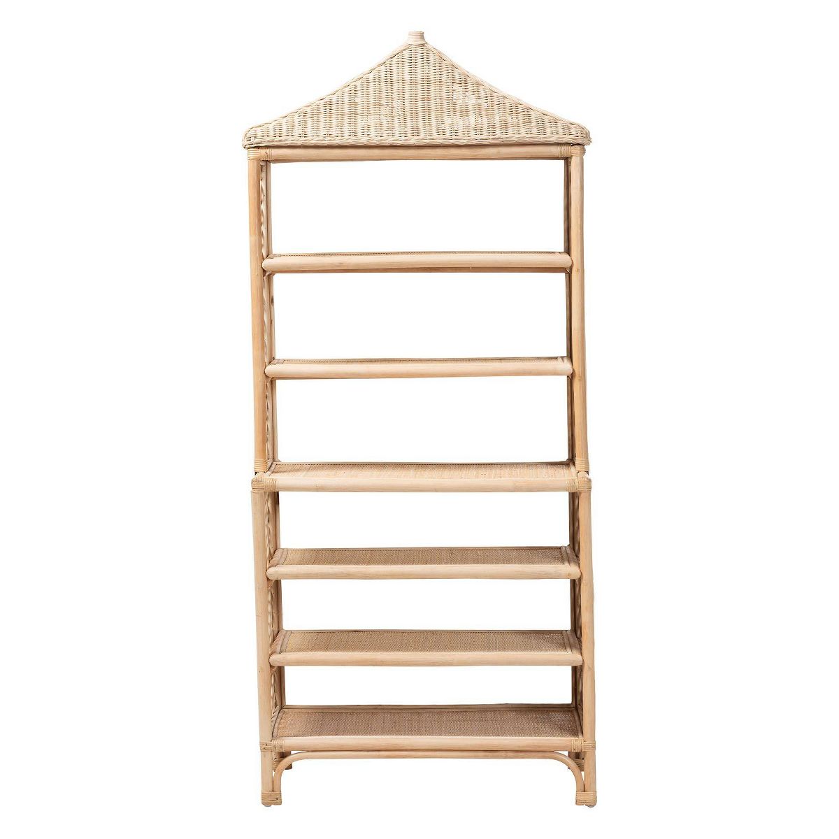 bali & pari Adonis Natural Rattan Display Shelf Light Honey - thumbnail 2