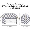 Narwey Checkered Makeup Bag with Wide-open Make up Bag for Women Girls - 4 of 4