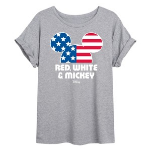 Women's - Disney - Americana Oversized Graphic T-Shirt - 1 of 4