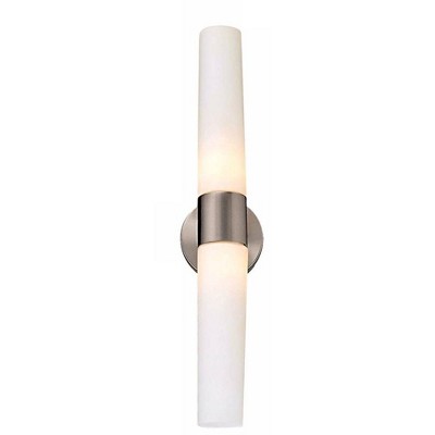 George Kovacs Saber Brushed Nickel 2-Light Bath Bar