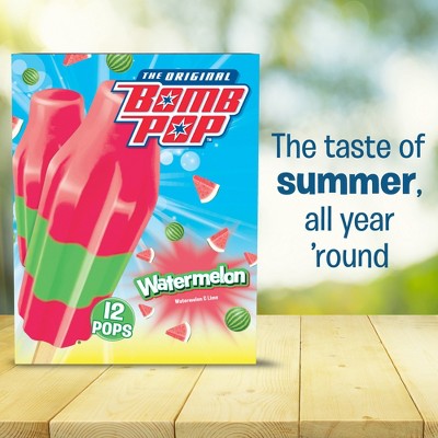 The Original Bomb Pop Frozen Watermelon Pops - 21oz/12ct