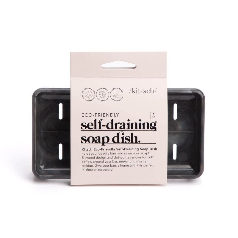 Kitsch Self-Draining Soap Dish, 1 of 8