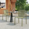 Christopher Knight Home Balfour Outdoor Modern Stackable Rattan and Iron Dining Chair (Set of 2) - 2 of 4