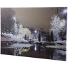 Northlight LED Lighted Nighttime City Park Winter Scene Canvas Wall Art - 23.5" x 15.75" - 2 of 4