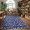 Farmhouse Floral Area Rug Soft Thin Washable Rug with Non Slip Backing - 2 of 4