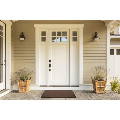 Seasonal Charm Ribbed Polypropylene Doormat 30x48 - Brown
