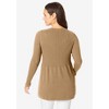 Jessica London Women's Plus Size Ribbed Baby Doll Tunic Sweater - 3 of 4