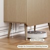 FONTOI 29.5" Storage Cabinet, Sideboard Cabinet with Doors and Shelves, Buffet Cabinet with Waveform Panel for Dining Room, 29.5*13.8*29.9 - 3 of 4