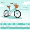 Safstar 16" Kid’s Bike with Height-Adjustable Handlebar & Saddle, Handbrake & Coaster Brake, Detachable Training Wheel, Gift for 4-7 Years Old Kids - 2 of 4