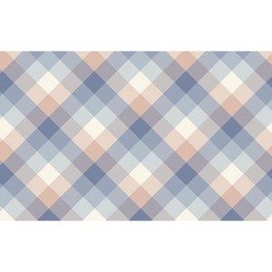 Briarwood Lane Everyday Doormat 30x18 Indoor Outdoor Pink and Blue Check Doormat - 1 of 4