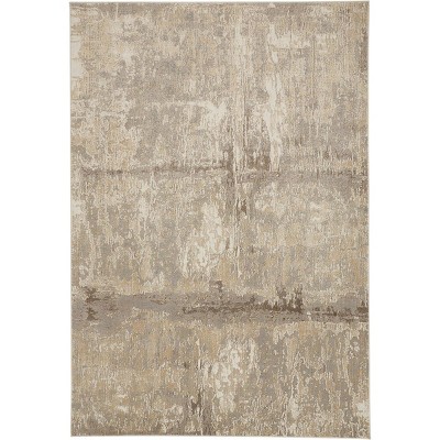 Parker Transitional Abstract Tan/Ivory/Brown Area Rug