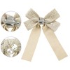 INSPIRE CHIC Women's Ribbon Lace Brooch Bow Vintage Tie Pin Clip Bow Tie with Pearls - 3 of 4