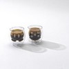 JoyJolt Disney Mickey Pants & Minnie Skirt Double Wall Mugs - 2 oz - Set of 2 Small Double Wall Glass Coffee - 2 of 4